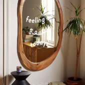 Witte Grappige Goede Vibes Window Cling Decal Deco