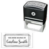 witte grens dit boek behoort tot zelfinktende stempel (In situ)