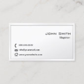 Witte grens Magicische Plain Visitekaartje (Voorkant)