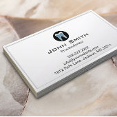 Witte grens tandprothesist visitekaartje