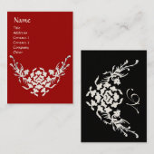 WITTE GRIFFINS MONOGRAM rood zwart Visitekaartje (Voorkant / Achterkant)