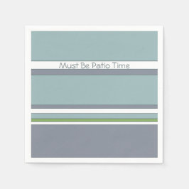 Witte grijs en blauw servet