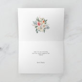 Witte Grijze Calligrafie Foto Moederdagkaart Kaart (Binnen)