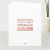 Witte, grijze en goudmarmer Pap's Birthday Kaart (Achterkant)