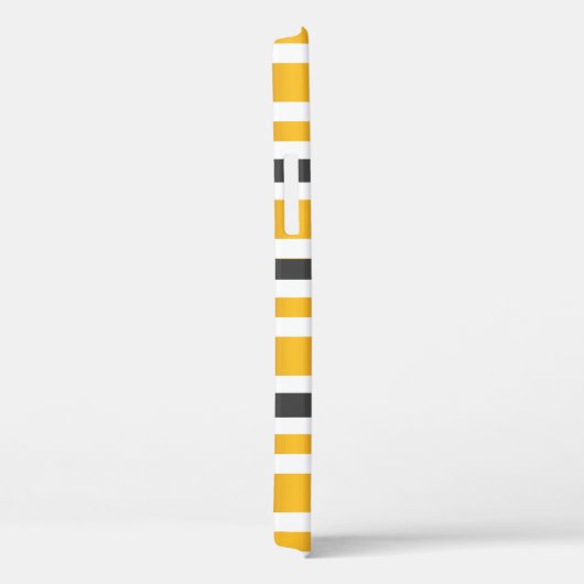 Witte grijze gouden streep Case-Mate iPhone case (Achterkant / Rechts)