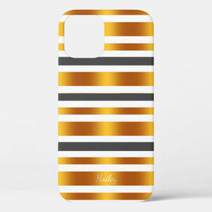Witte grijze gouden streep Case-Mate iPhone case