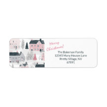 Witte, Grijze, Roze Kerst  Huizen