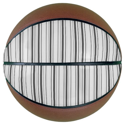 Witte grijze strepen basketbal (Voorkant)