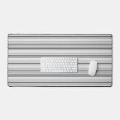 Witte grijze strepen bureaumat (Keyboard & Muis)
