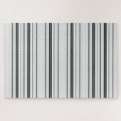 Witte grijze strepen legpuzzel (Horizontaal)