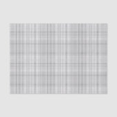 Witte & Grijze Tartan Plaid Patroon Print Tissuepapier (Voorkant)