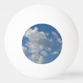 Witte/grijze wolken en blauwe hemel pingpongbal (Voorkant)