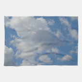 Witte/Grijze wolken en Blue Sky Kitchen Towel Theedoek (Horizontaal)