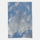 Witte/Grijze wolken en Blue Sky Kitchen Towel Theedoek (Verticaal)