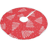 Witte grillige kerstboom kerstboom rok (Gekanteld)