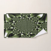 Witte Groene Bos Bloemblaadjes Bad Handdoek (Handdoek)
