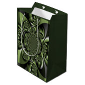 Witte Groene Bos Mini Bollen Medium Cadeauzakje (Achterkant Gekanteld)