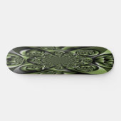 Witte Groene Bos Mini Bollen Persoonlijk Skateboard (Horizontaal)