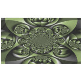 Witte Groene Bos Mini Bollen Tafelkleed (Voorkant (Horizontaal))