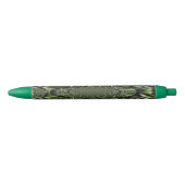 Witte Groene Bos Mini Bollen Zwarte Inkt Pen (Voorkant)