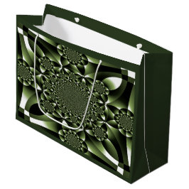 Witte Groene Bosblad Bloemblaadjes Groot Cadeauzakje