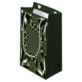 Witte Groene Bosblad Bloemblaadjes Klein Cadeauzakje