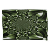 Witte Groene Bosblad Bloemblaadjes Kussensloop (Voorkant-Links)