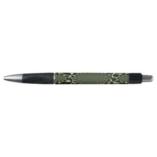 Witte Groene Bosblad Bloemblaadjes Pen (Voorkant)