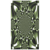 Witte Groene Bosblad Bloemblaadjes Tafelkleed (Voorkant)