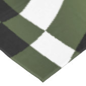 Witte Groene Bosblad Bloemblaadjes Tafelkleed (Gekanteld)