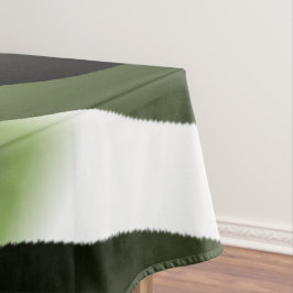 Witte Groene Bosblad Bloemblaadjes Tafelkleed
