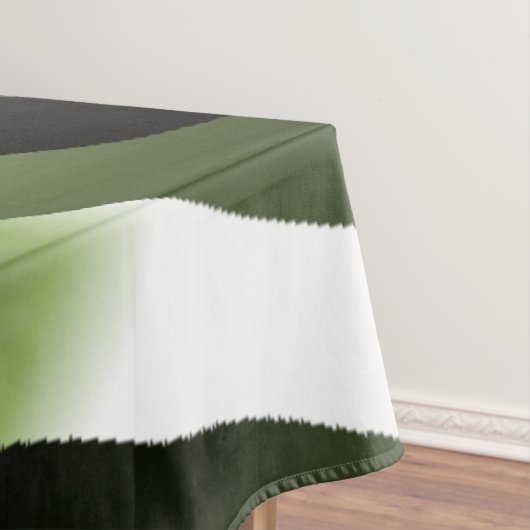 Witte Groene Bosblad Bloemblaadjes Tafelkleed (Voorbeeld)