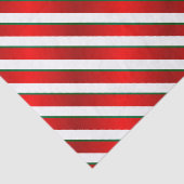 Witte, groene en rode diagonale strepen tissuepapier (Detail)