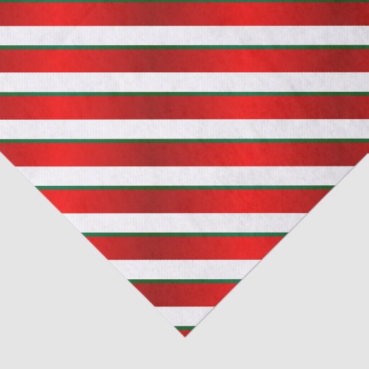 Witte, groene en rode diagonale strepen tissuepapier (Detail)