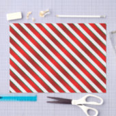 Witte, groene en rode diagonale strepen tissuepapier (Craft)