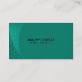 Witte & Groene Glitter Visitekaartje (Voorkant)