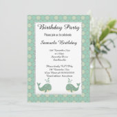 Witte groene hexagon Birthday Kaart (Staand voorkant)