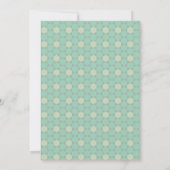 Witte groene hexagon Birthday Kaart (Achterkant)