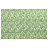 Witte groene Rozen Floral Flowers Stof (Yard (91,4 cm))