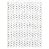 Witte groene stippen tafelkleed (Voorkant)