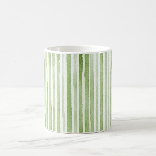 Witte Groene Strepen Koffiemok (Center)