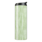 Witte Groene Strepen Thermosbeker (Gedraaid links)