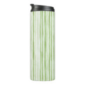 Witte Groene Strepen Thermosbeker (Geroteerd rechts)