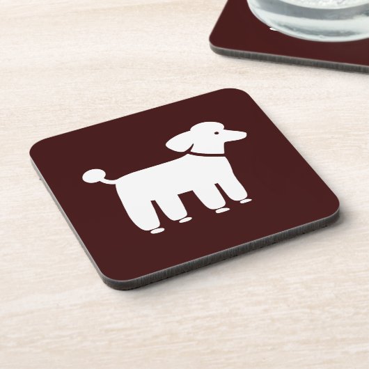 Witte groep met aangepaste kleurachtergrond onderzetter (Linkerzijde)