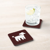 Witte groep met aangepaste kleurachtergrond onderzetter (Rechterzijde)