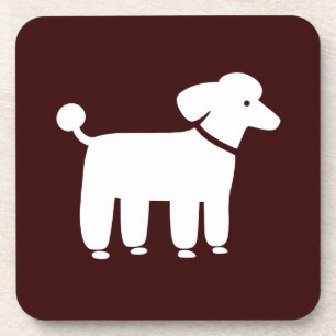 Witte groep met aangepaste kleurachtergrond onderzetter