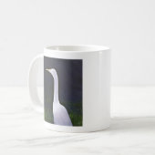 Witte grot koffiemok (Voorkant links)
