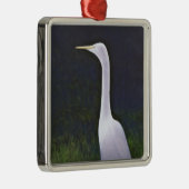 Witte grot metalen ornament (Rechts)