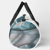 Witte Grote Gym Bag Trend Abstracte Blauwe Oceaan Plunjezak (Rechts)