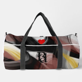 Witte Grote Gym Duffel Bag Trend Abstract Powdery Plunjezak